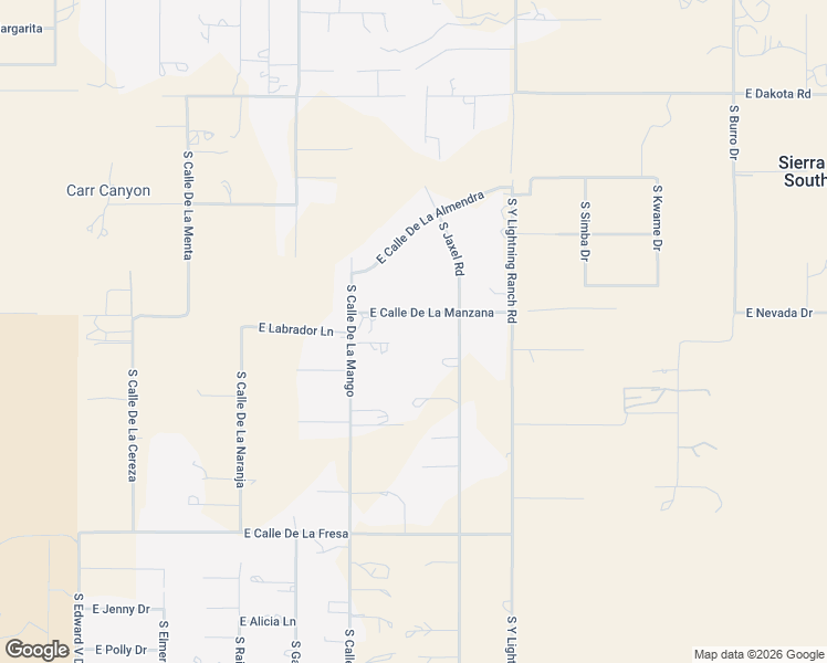 map of restaurants, bars, coffee shops, grocery stores, and more near 5800 East Calle De La Manzana in Hereford