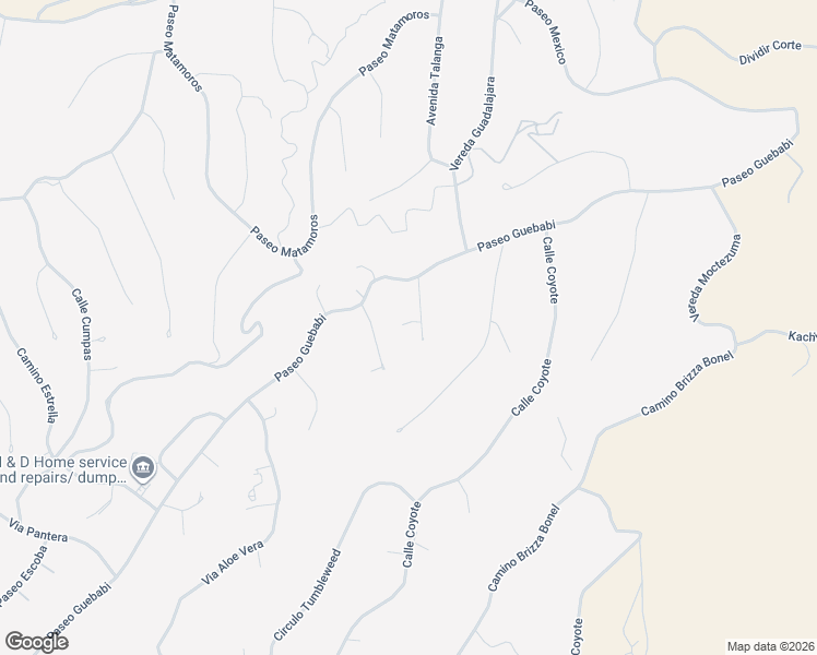 map of restaurants, bars, coffee shops, grocery stores, and more near 1043 Cocula Court in Rio Rico