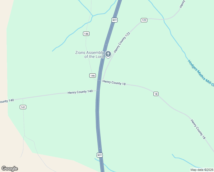 map of restaurants, bars, coffee shops, grocery stores, and more near Henry County 18 in Newville