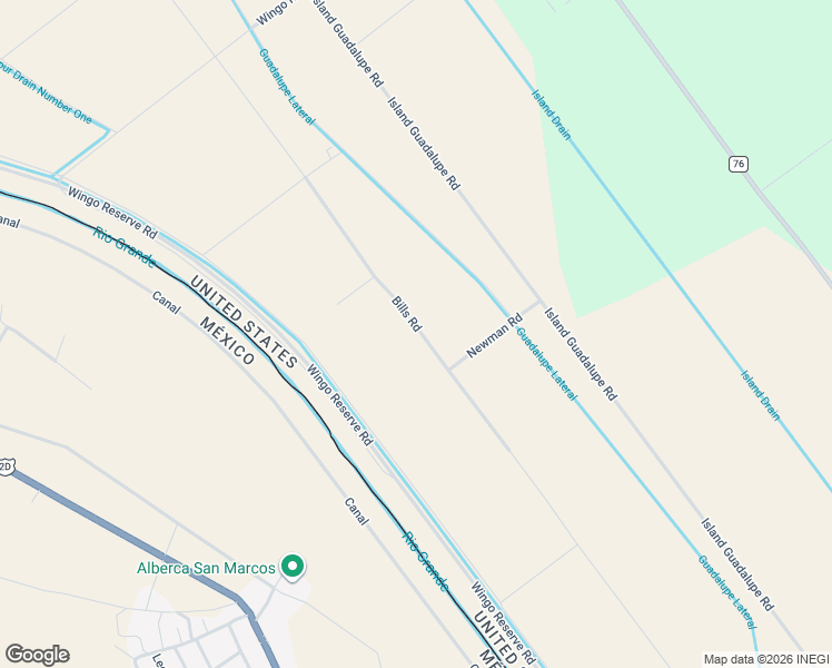 map of restaurants, bars, coffee shops, grocery stores, and more near 17656 Bills Road in Fabens