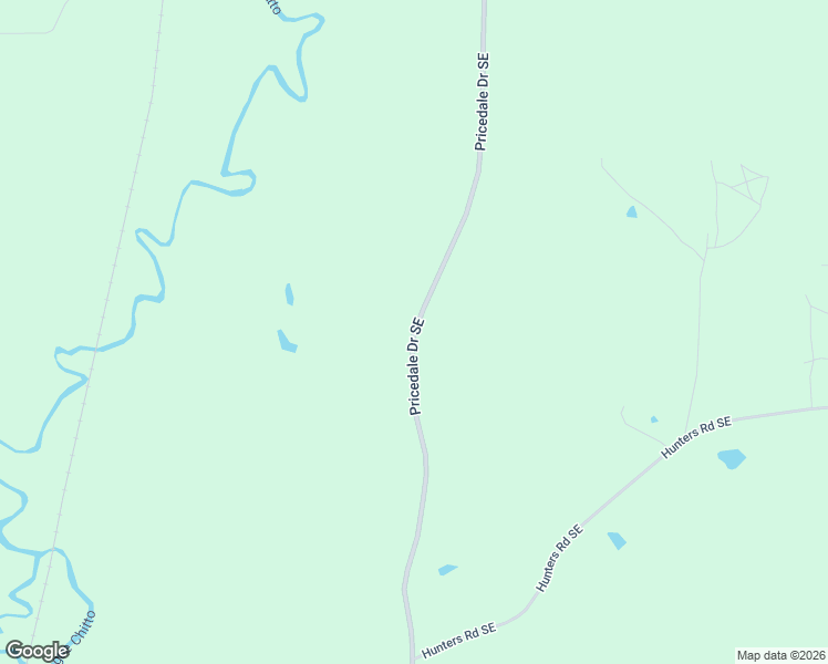 map of restaurants, bars, coffee shops, grocery stores, and more near 2055 Pricedale Drive Southeast in Bogue Chitto