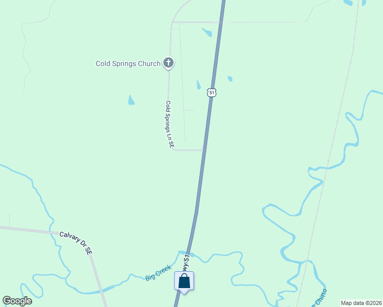 map of restaurants, bars, coffee shops, grocery stores, and more near 2046 U.S. 51 in Bogue Chitto