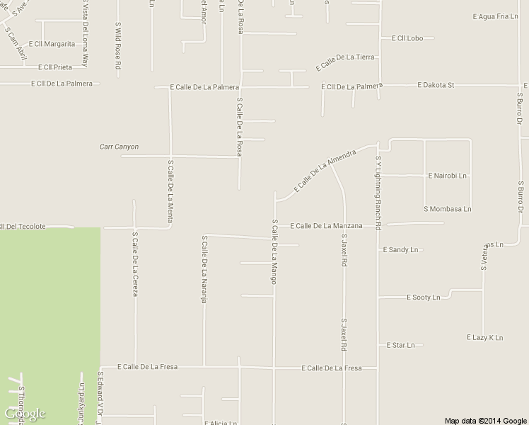 map of restaurants, bars, coffee shops, grocery stores, and more near 6340 South Calle De La Mango in Hereford