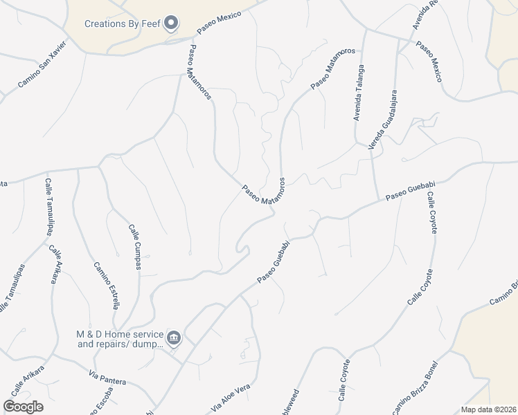 map of restaurants, bars, coffee shops, grocery stores, and more near 1144 Paseo Matamoros in Rio Rico