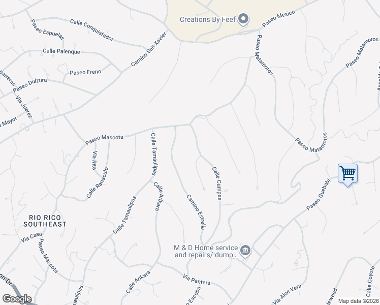 map of restaurants, bars, coffee shops, grocery stores, and more near 1024 Calle Cumpas in Rio Rico