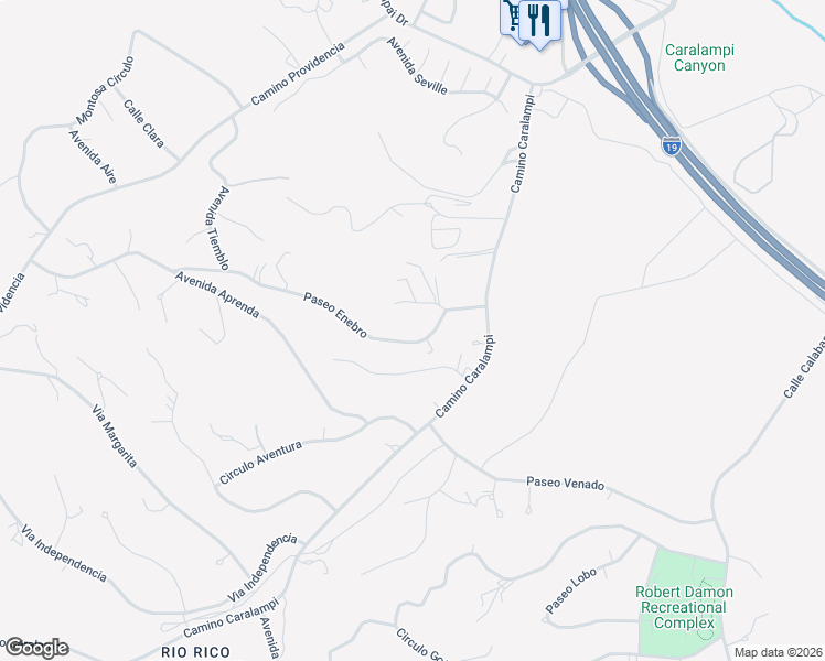 map of restaurants, bars, coffee shops, grocery stores, and more near 372 Paseo Enebro in Rio Rico