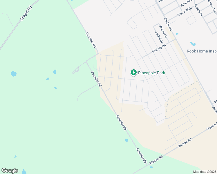 map of restaurants, bars, coffee shops, grocery stores, and more near Farmiller Road in Lorena