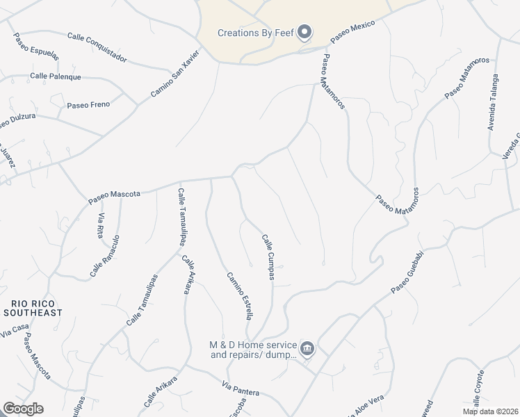 map of restaurants, bars, coffee shops, grocery stores, and more near 1027 Calle Cumpas in Rio Rico