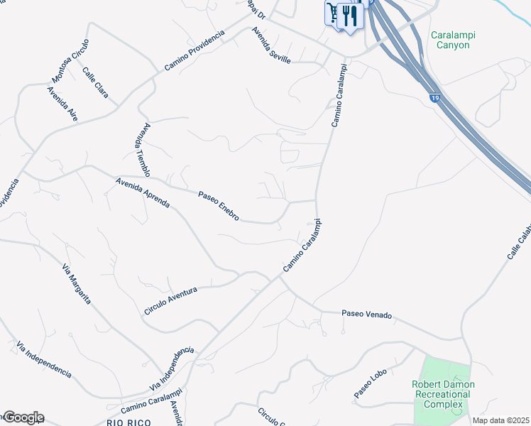 map of restaurants, bars, coffee shops, grocery stores, and more near 372 Paseo Enebro in Rio Rico