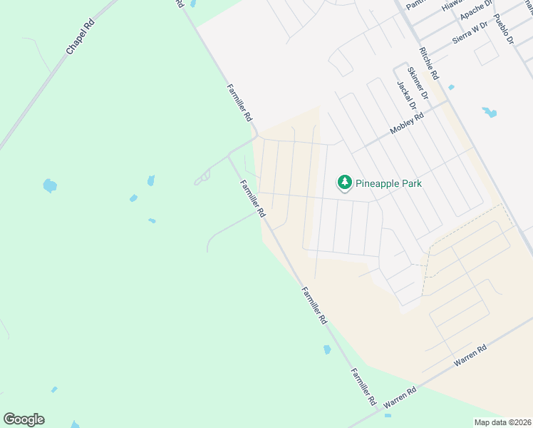 map of restaurants, bars, coffee shops, grocery stores, and more near Farmiller Road in Lorena