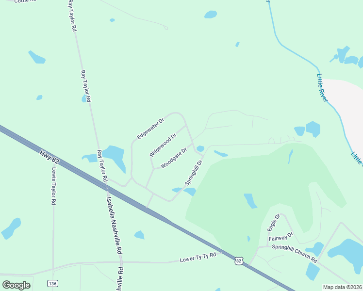 map of restaurants, bars, coffee shops, grocery stores, and more near 12 Woodgate Drive in Tifton