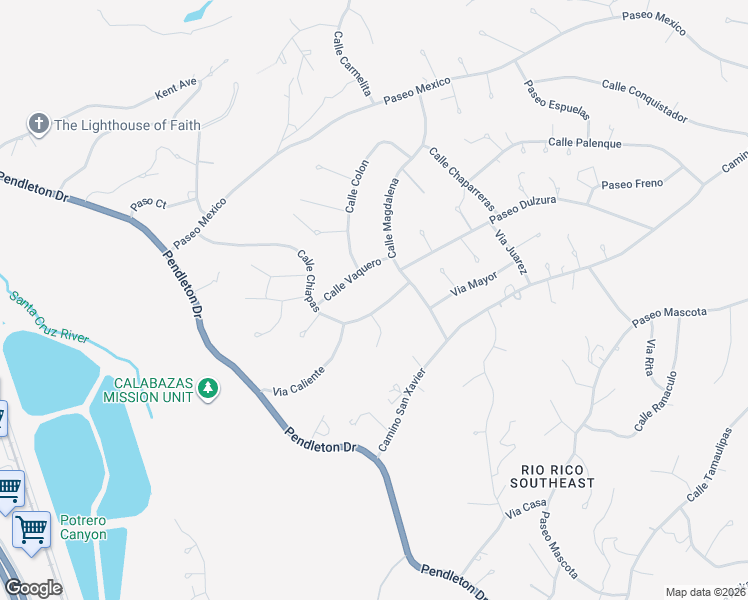 map of restaurants, bars, coffee shops, grocery stores, and more near 102 Calle Chiapas in Rio Rico
