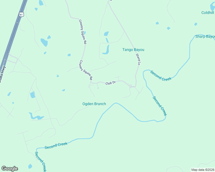map of restaurants, bars, coffee shops, grocery stores, and more near 16 Club Drive in Natchez