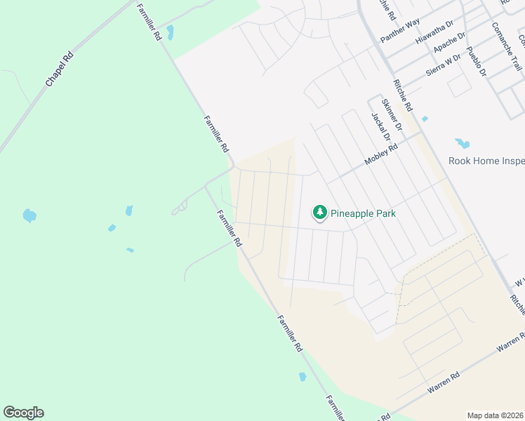 map of restaurants, bars, coffee shops, grocery stores, and more near Farmiller Road in Lorena