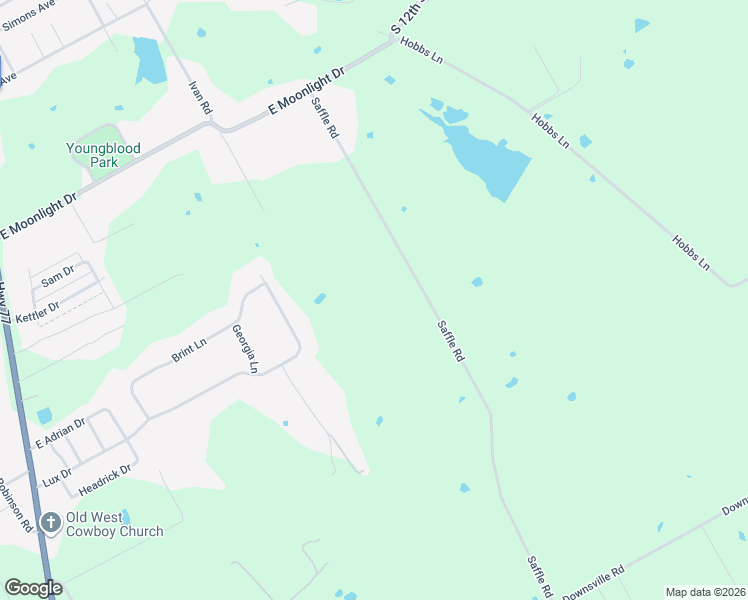 map of restaurants, bars, coffee shops, grocery stores, and more near 596 Saffle Road in Robinson