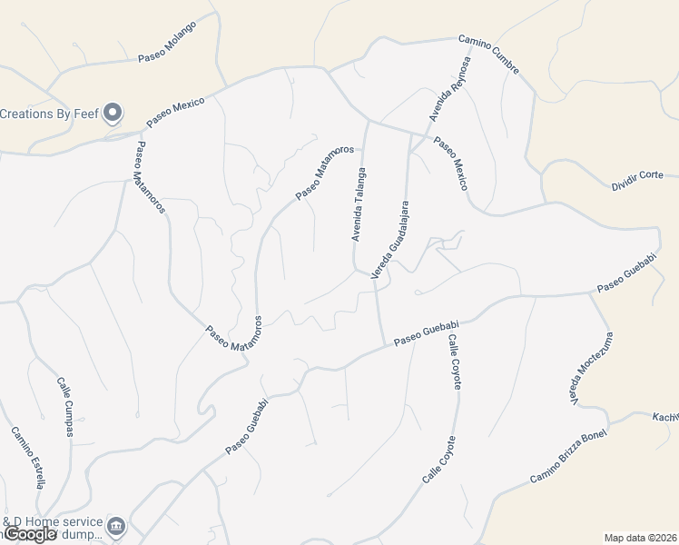 map of restaurants, bars, coffee shops, grocery stores, and more near 412 Sauzal Court in Rio Rico