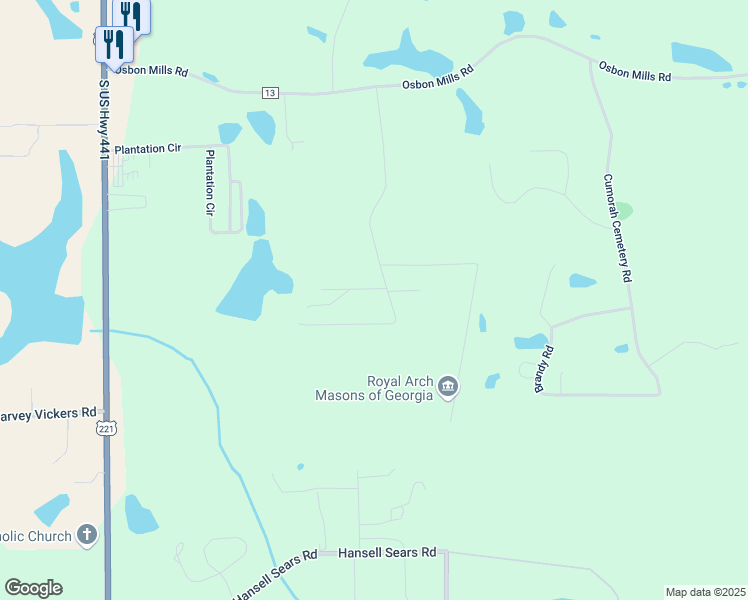 map of restaurants, bars, coffee shops, grocery stores, and more near 646 Pine Valley Road in Douglas