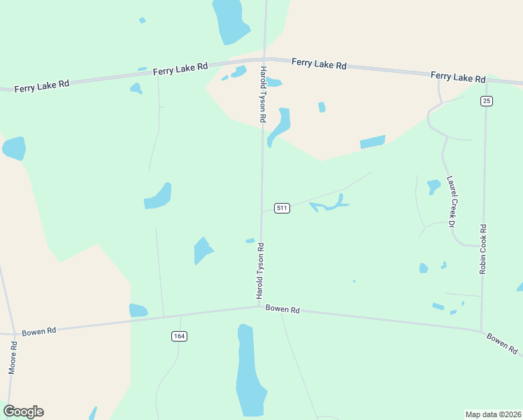 map of restaurants, bars, coffee shops, grocery stores, and more near 67 Harold Tyson Road in Tifton