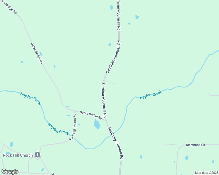 map of restaurants, bars, coffee shops, grocery stores, and more near 327-329 Seminary-Sumrall Road in Sumrall