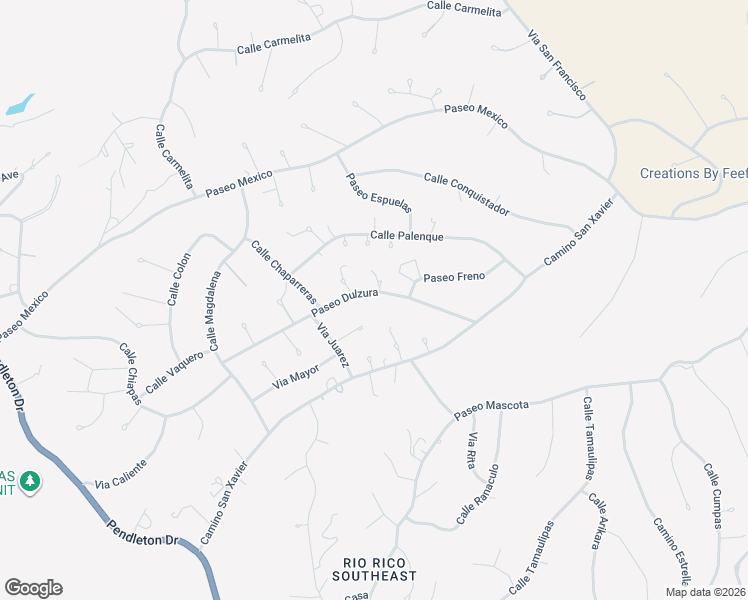 map of restaurants, bars, coffee shops, grocery stores, and more near 169 Paseo Dulzura in Rio Rico