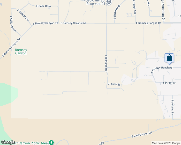 map of restaurants, bars, coffee shops, grocery stores, and more near 2202 East Apache Pointe Road in Hereford