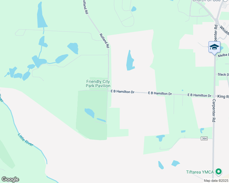map of restaurants, bars, coffee shops, grocery stores, and more near 2807 East B Hamilton Drive in Tifton