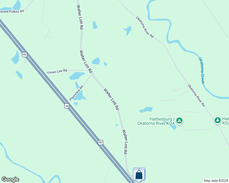 map of restaurants, bars, coffee shops, grocery stores, and more near 164 Walter Lott Road in Seminary