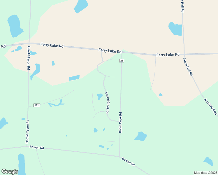 map of restaurants, bars, coffee shops, grocery stores, and more near Laurel Creek Drive in Tifton