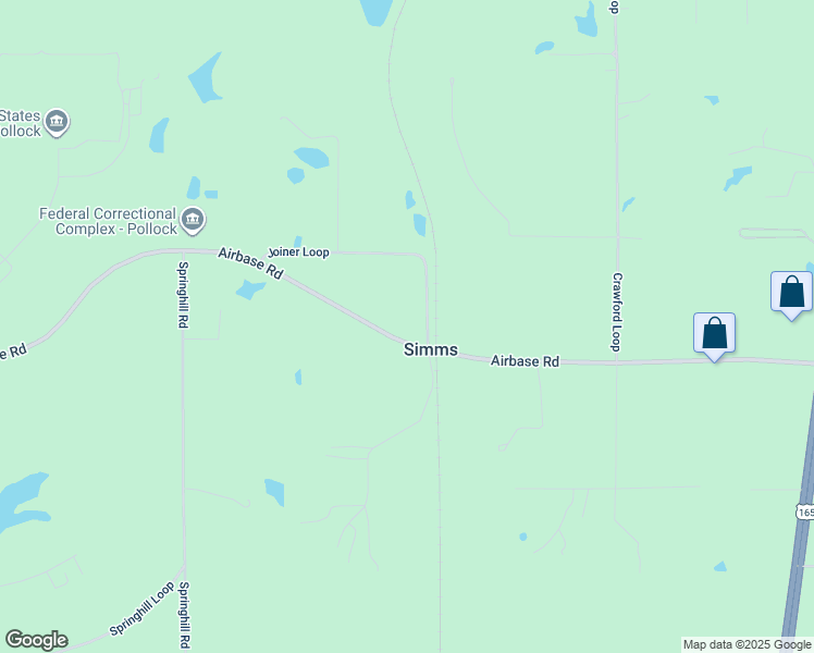 map of restaurants, bars, coffee shops, grocery stores, and more near 480 Airbase Road in Pollock