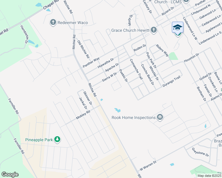map of restaurants, bars, coffee shops, grocery stores, and more near 3008 Cherokee Lane in Waco