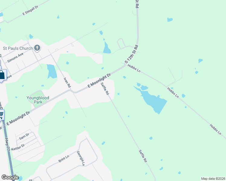 map of restaurants, bars, coffee shops, grocery stores, and more near 203 Saffle Road in Robinson