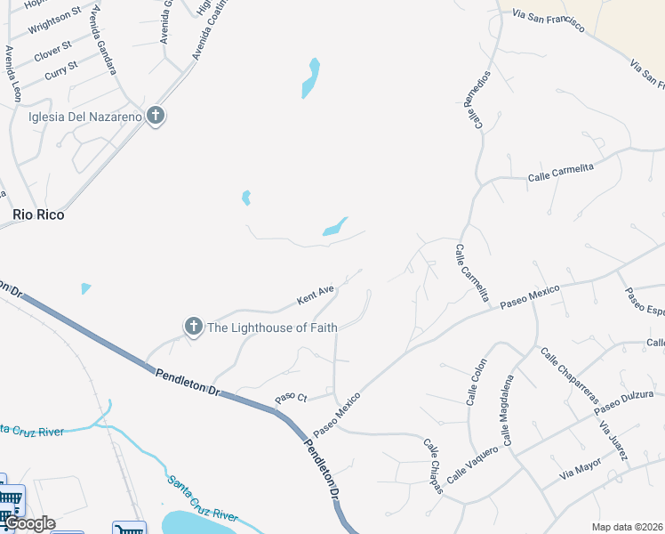 map of restaurants, bars, coffee shops, grocery stores, and more near 40 Kent Avenue in Rio Rico