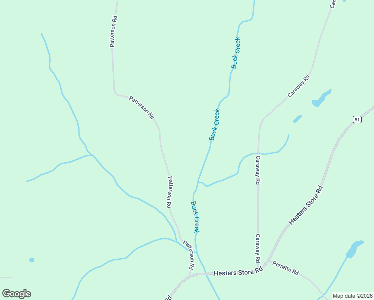 map of restaurants, bars, coffee shops, grocery stores, and more near Patterson Road in Red Level