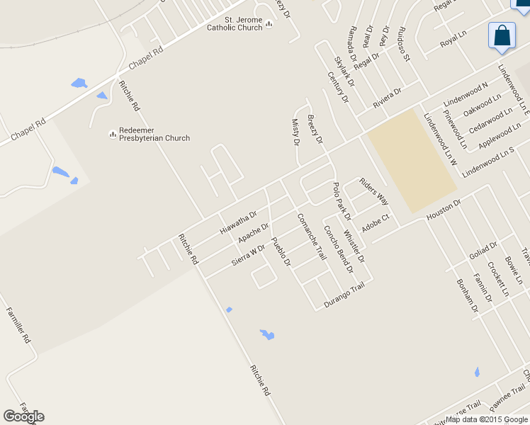 map of restaurants, bars, coffee shops, grocery stores, and more near 10400 Hiawatha Dr in Waco
