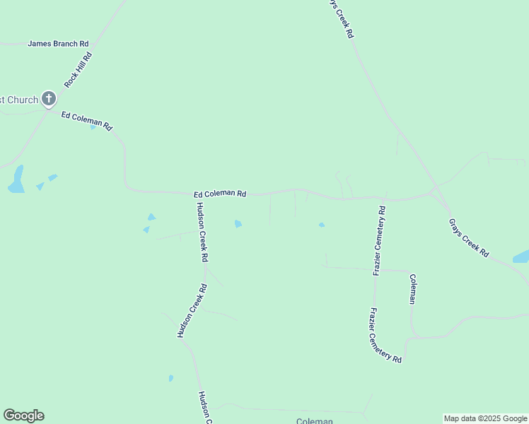 map of restaurants, bars, coffee shops, grocery stores, and more near Coleman Cemetery in Dry Prong