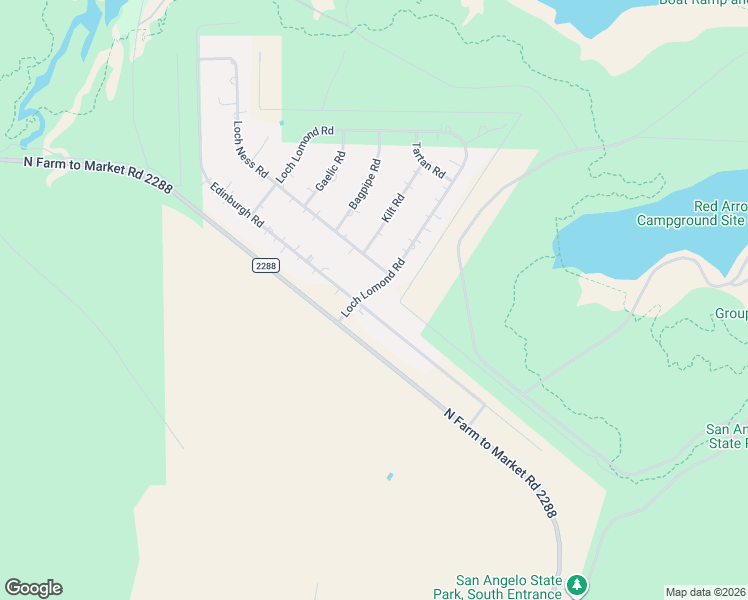 map of restaurants, bars, coffee shops, grocery stores, and more near 168 Edinburgh Rd in San Angelo