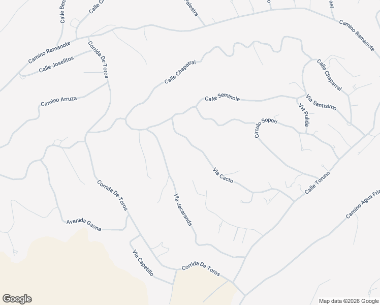 map of restaurants, bars, coffee shops, grocery stores, and more near 1142 Via Cacto in Rio Rico