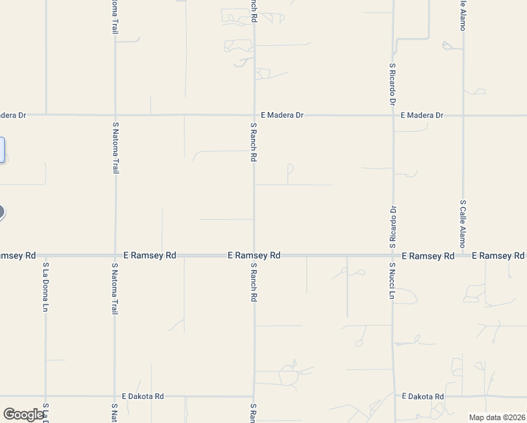 map of restaurants, bars, coffee shops, grocery stores, and more near 5420 South Ranch Road in Sierra Vista