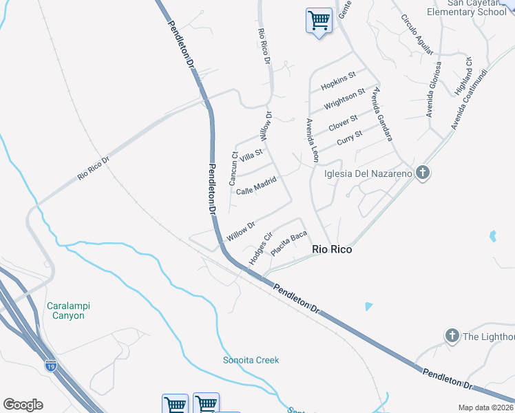 map of restaurants, bars, coffee shops, grocery stores, and more near 1156 Adobe Court in Rio Rico