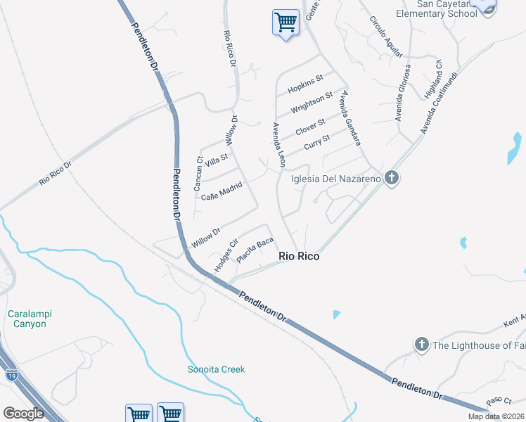 map of restaurants, bars, coffee shops, grocery stores, and more near 397 Willow Drive in Rio Rico