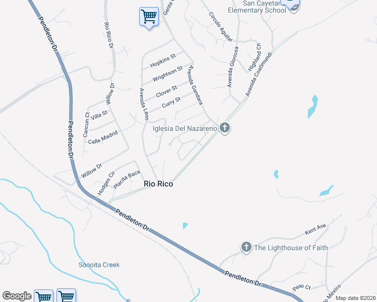 map of restaurants, bars, coffee shops, grocery stores, and more near 1160 Circulo Canario in Rio Rico
