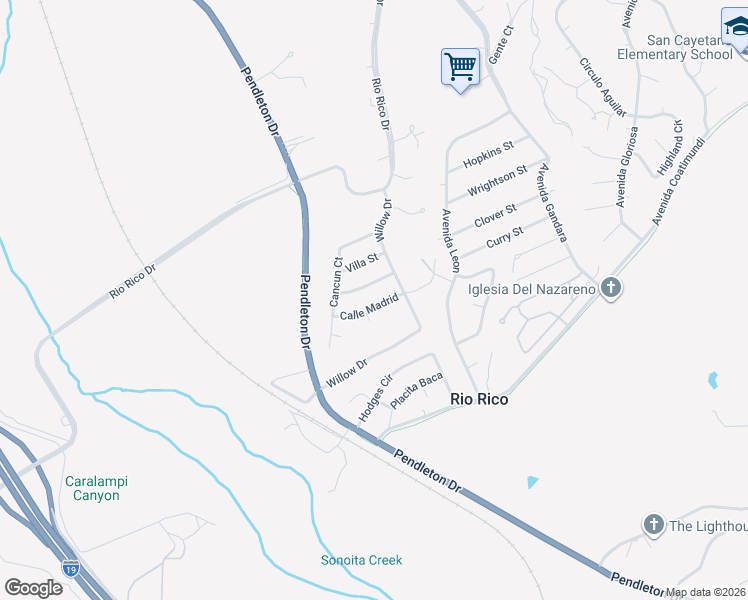 map of restaurants, bars, coffee shops, grocery stores, and more near 402 Poston Street in Rio Rico
