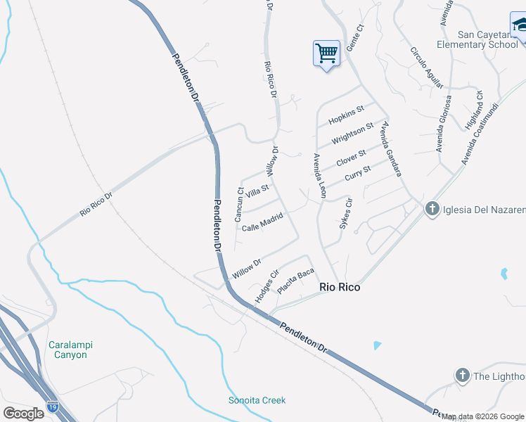 map of restaurants, bars, coffee shops, grocery stores, and more near 403 Poston Street in Rio Rico