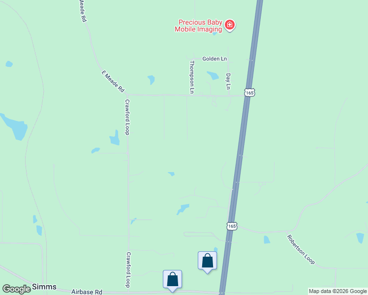 map of restaurants, bars, coffee shops, grocery stores, and more near 115 Meadow Lane in Pollock