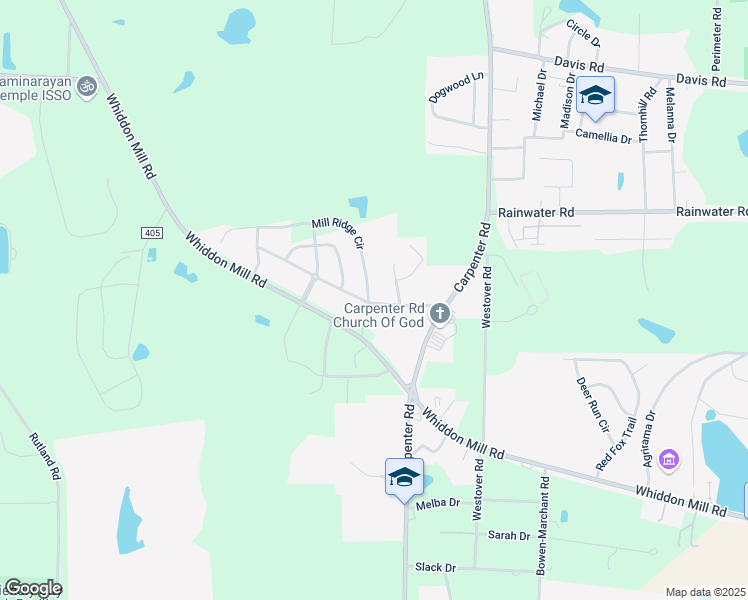 map of restaurants, bars, coffee shops, grocery stores, and more near 107 Oak Point Avenue in Tifton