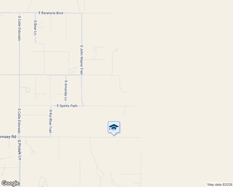 map of restaurants, bars, coffee shops, grocery stores, and more near 9750 E Madera Dr in Sierra Vista