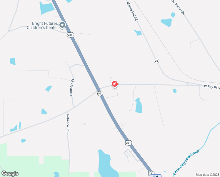 map of restaurants, bars, coffee shops, grocery stores, and more near 2126 West Roy Parker Road in Ozark