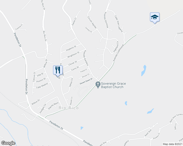 map of restaurants, bars, coffee shops, grocery stores, and more near 1157 Avenida Gandara in Rio Rico