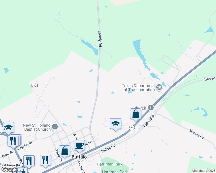map of restaurants, bars, coffee shops, grocery stores, and more near 1163 Lanely Road in Buffalo