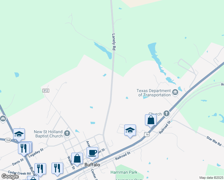 map of restaurants, bars, coffee shops, grocery stores, and more near 1163 Lanely Road in Buffalo